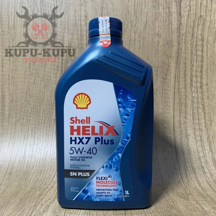 Oli Mesin Shell Helix Hx7 5W-40 1 Liter - Oli Mobil Bensin & Diesel