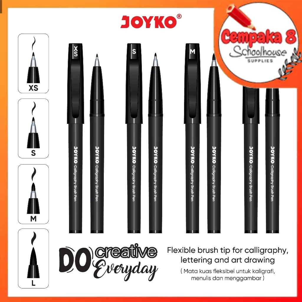 

Joyko Calligraphy Brush Pen CBP-386 | Pena Kaligrafi - SEV0203