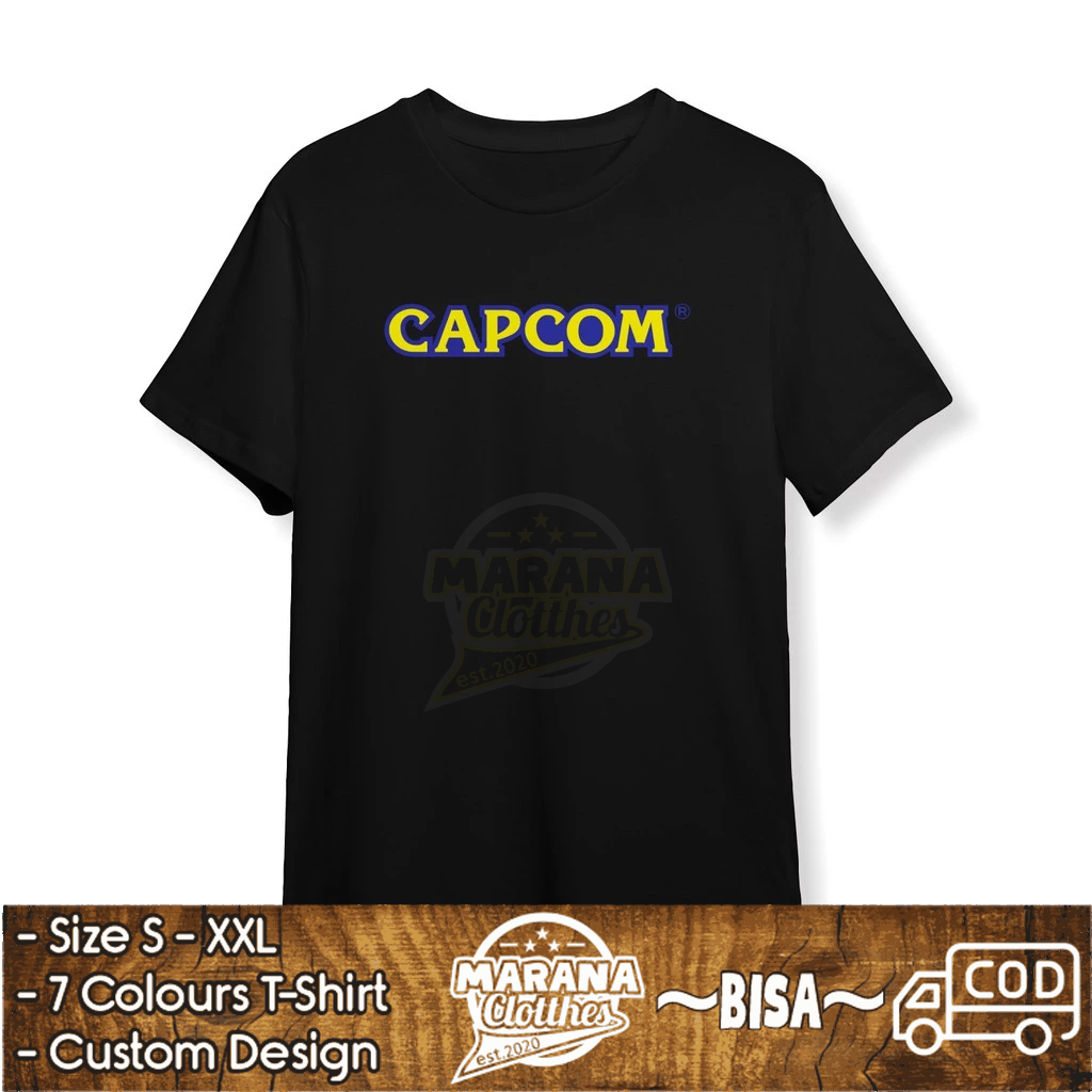 Kaos Capcom Logo Baju Game