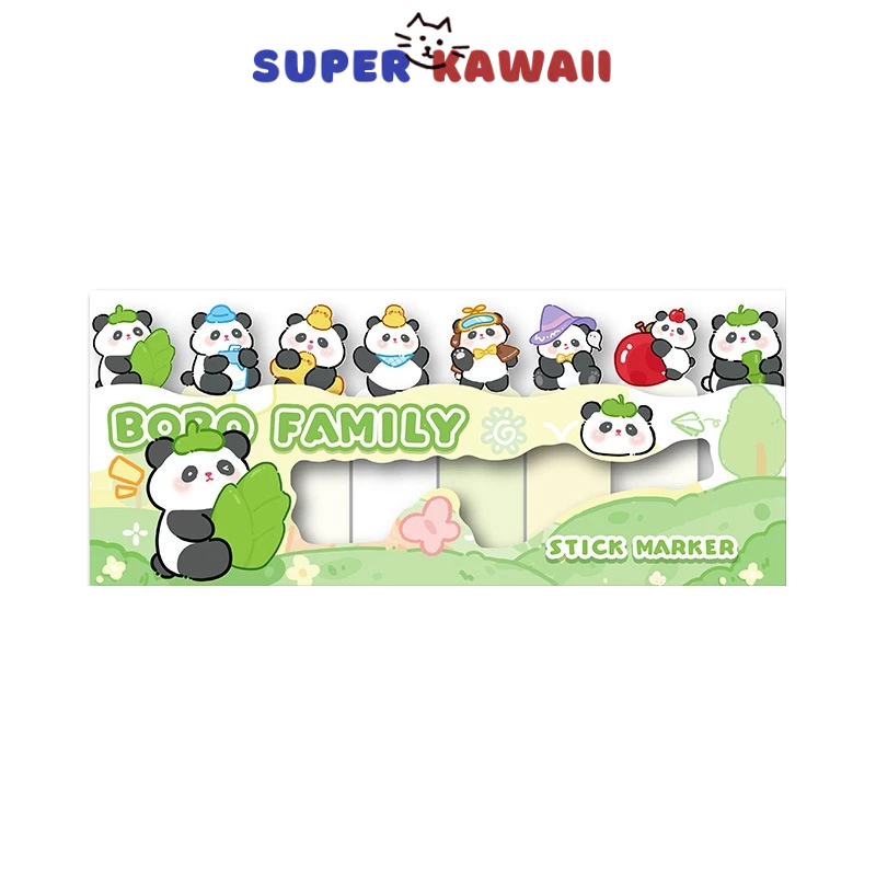 

SK 239 - Sticky Notes gambar kartun panda lucu / sticku notes lucu / notepad / memopad / kertas memo / index