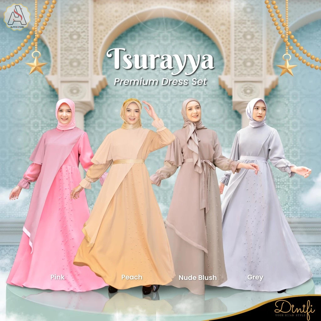 MOUZA | Gamis Premium Wanita Dewasa Tsurayya Dress by Mouza