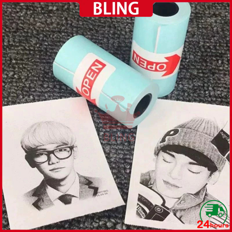 

【COD】Sticker Putih Label Thermal Termal / Label Kertas Stiker / Label / Stiker 57x30 Coreless Termal EDC Thermal Printer Mini