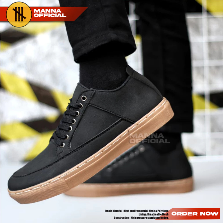 Sepatu Formal Casual Hitam Kerja Pria