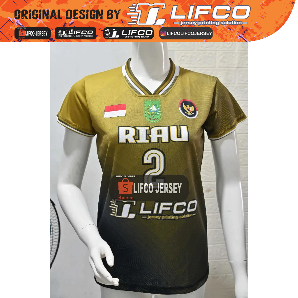 JERSEY LIFCO ORIGINAL BULAN KEMERDEKAAN NUSANTARA SERIES  CEWEK -RIAU-