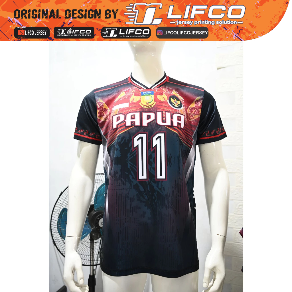 JERSEY LIFCO ORIGINAL BULAN KEMERDEKAAN NUSANTARA SERIES -Papua -