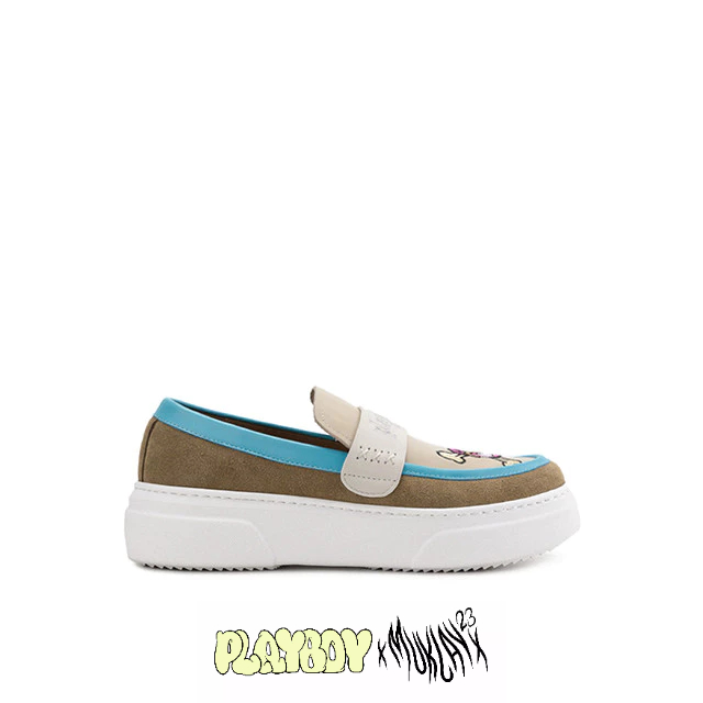 Playboy X Muklay Sepatu Pria Gielplay In Cream PI6664CR