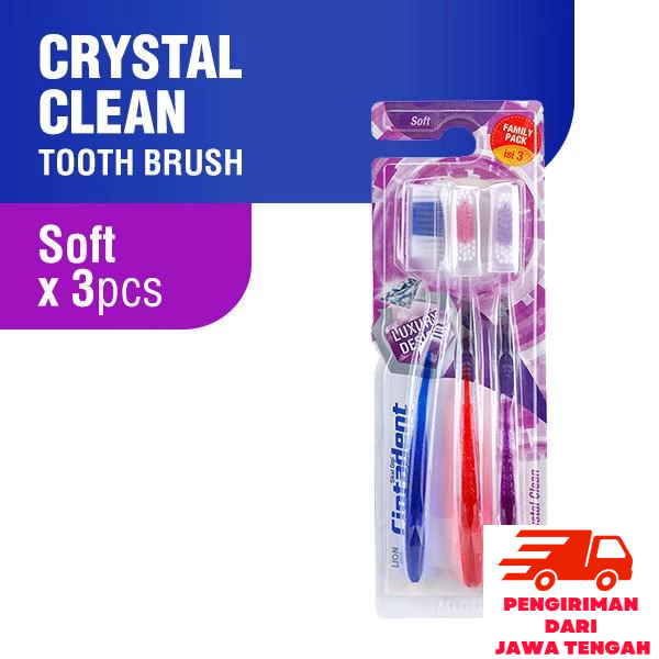 

Ciptadent Toothbrush Crystal Soft Kotak Isi 3