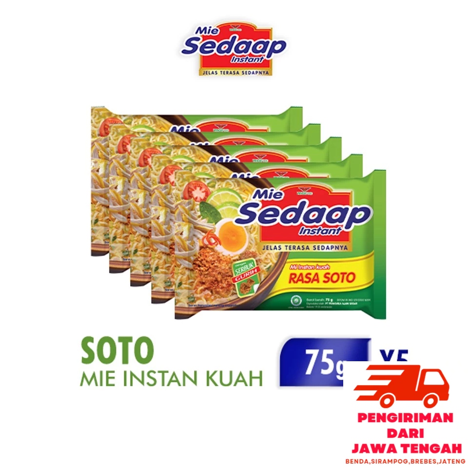 

Mie Sedaap SOTO 75 gr x5