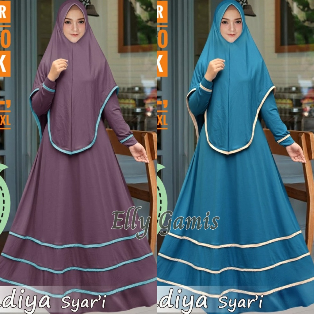 Gamis jumbo Falisha Moscrepe, Baju gamis wanita, Gamis Bigsize XXXL, Gamis Syari, Gamis Murah