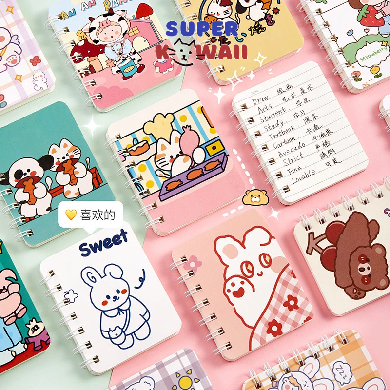 

SuperKawaii - [SK125] Buku tulis a7 spiral / buku catatan spiral /buku tulis mini spiral / buku tulis mini / buku tulis mini a7 /buku a7 /buku catatan / catatan mini / memo / buku saku / buku kas kecil / catatan kecil