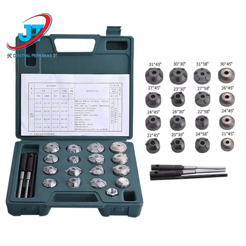 Alat Skir Klep Valve Seat Cutter Klep Motor Seting Klep 16 Pcs