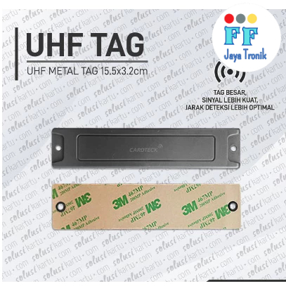 

RFID UHF METAL TAG ALIEN H3 WITH 3M ADHESIVE STICKER FOR METAL SURFACE