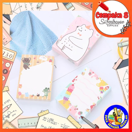 

Sticky Notes Uk. 7x5cm / Memo Pad (bear) - UTI0171