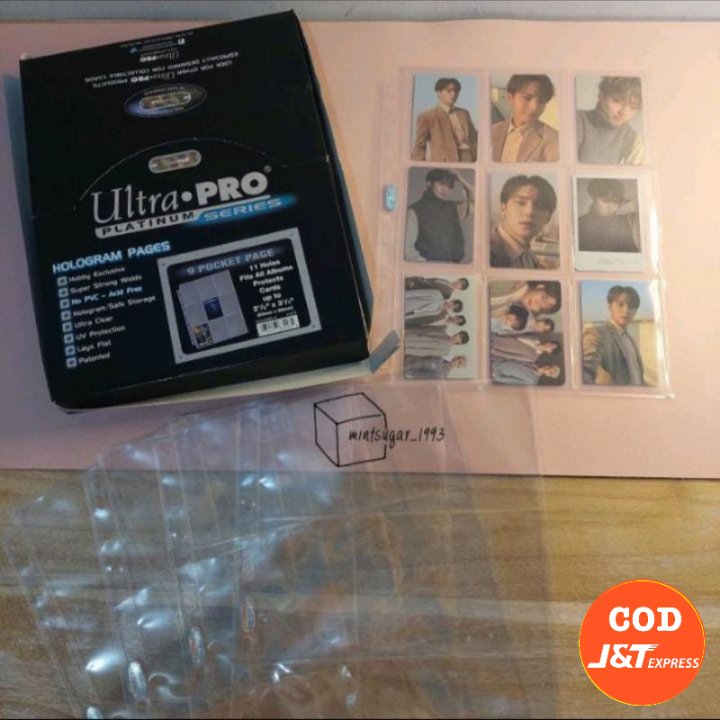 MEET YX MEETYX Fit Glossy | Ultrapro / Ultra Pro sleeve/ isi binder / refill binder 9pocket / 9p pla