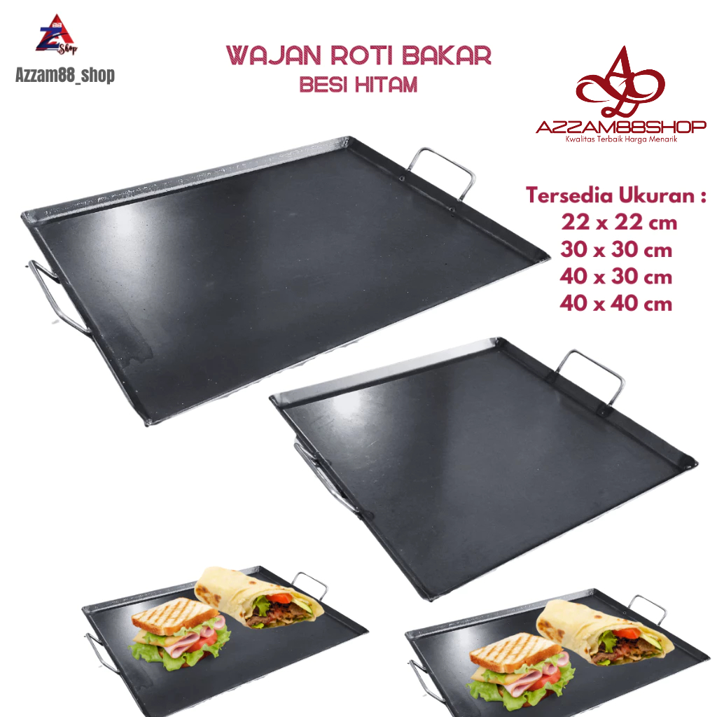 WAJAN ROTI BAKAR ANTI LENGKET / WAJAN BURGER / KUALI ROTI BAKAR / WAJAN KEBAB