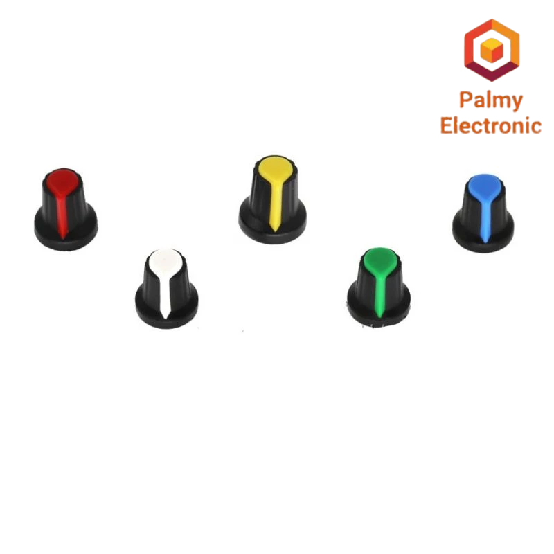 Knob potensio potensiometer cap 15x17 mm inner hole 6mm