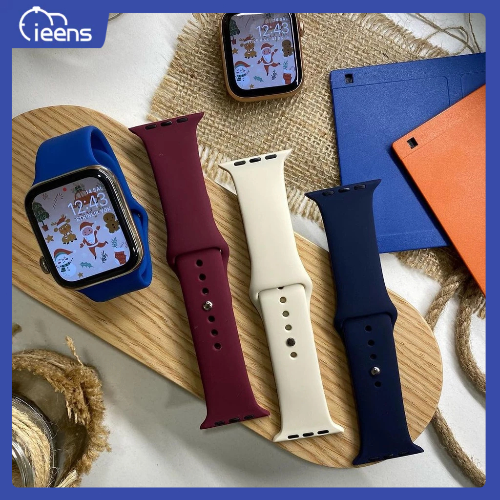 Tali pengganti silikon warna halus untuk series10/11 42mm / Series10/11 46mm jam tangan pintar IWATC