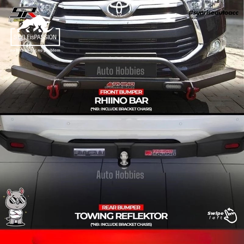 Tanduk Depan Innova Reborn dan Towing Rhino Innova 2016-2023