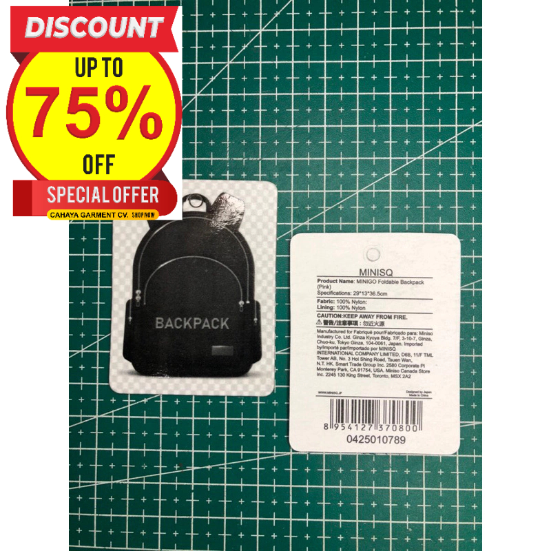 

MINISQ BACKPACK TAG HANGTAG SUPER PREMIUM CO 1X DIKIRIM 600PCS