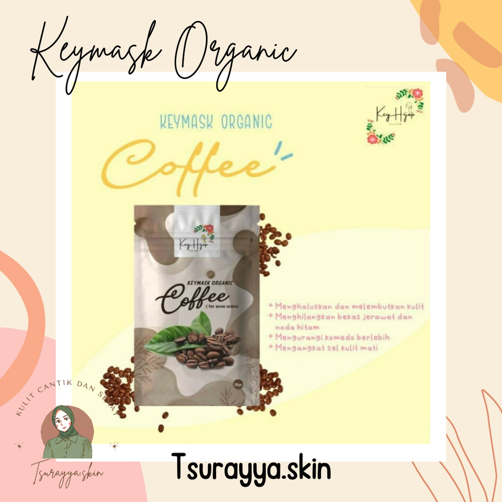 [BPOM] [FREE GIFT] KEYMASK ORGANIC 25G // MASKER BUBUK BY KEYHIJUP // KEYMASK
