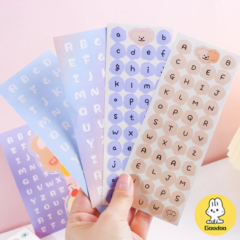 

COD Stiker Huruf Cute Alphabet Sticker Set Deco DIY Untuk Dekor Buku Jurnal / Diary Planner Stiker Alphabet Abjad Aesthetic Doo