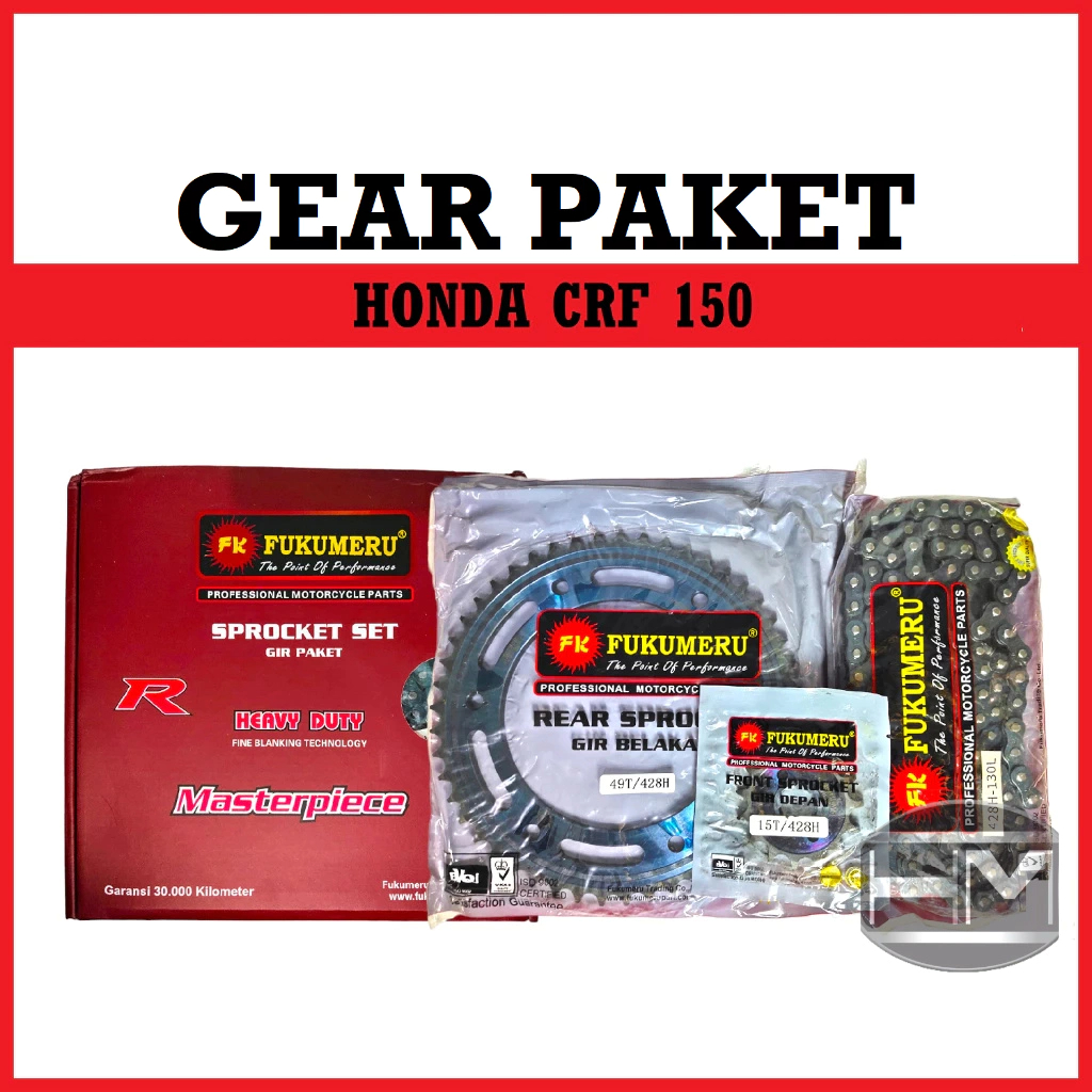 GEAR SET GIR SET PAKET CRF 150 Merek FUKUMERU