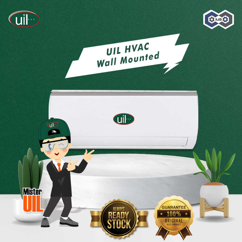 UIL HVAC Wall Mounted Cooling Capasity 9000 Btu/h V : 220V/1PH/50Hz AC