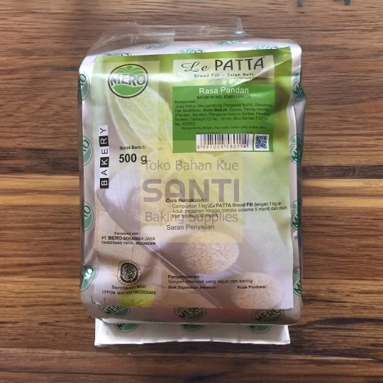 Mero LePatta | Breadfill Bubuk Isian Roti Selai Martabak Rasa Pandan  | 500 Gram