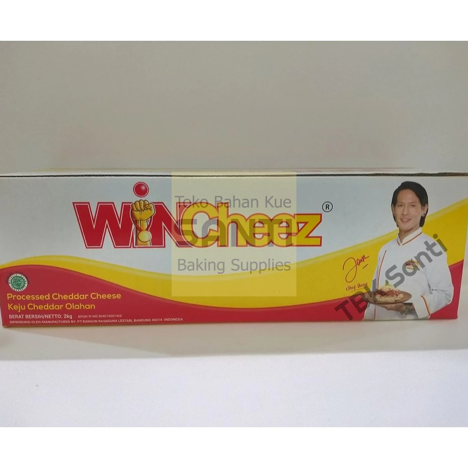 

Wincheez Reguler 2 KG | Keju Cheddar Olahan Keju Balok Keju Reguler