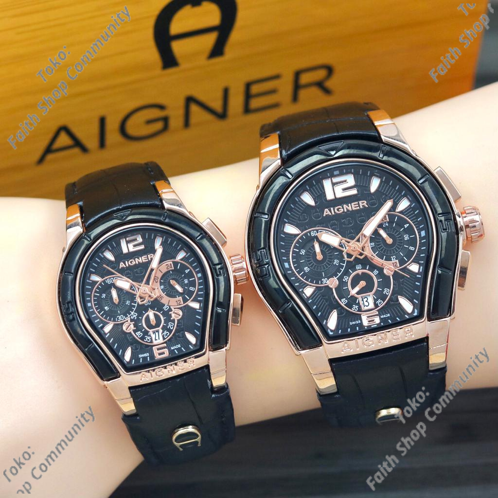 Jam Tangan Aigner Pasangan / Jam Aigner Cewe Cowo Couple / Jam Aigner Grand AAA / Jam Tangan Couple 