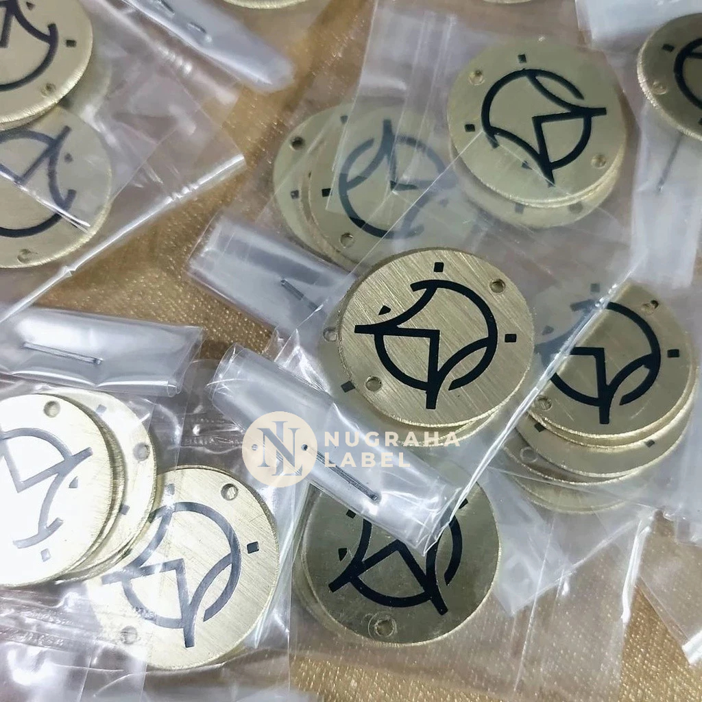 [ PALING LARIS ] LABEL BESI Bahan Plat Stainless / Plat Kuningan / Plat Besi COCOK Untuk Jilbab, Hij