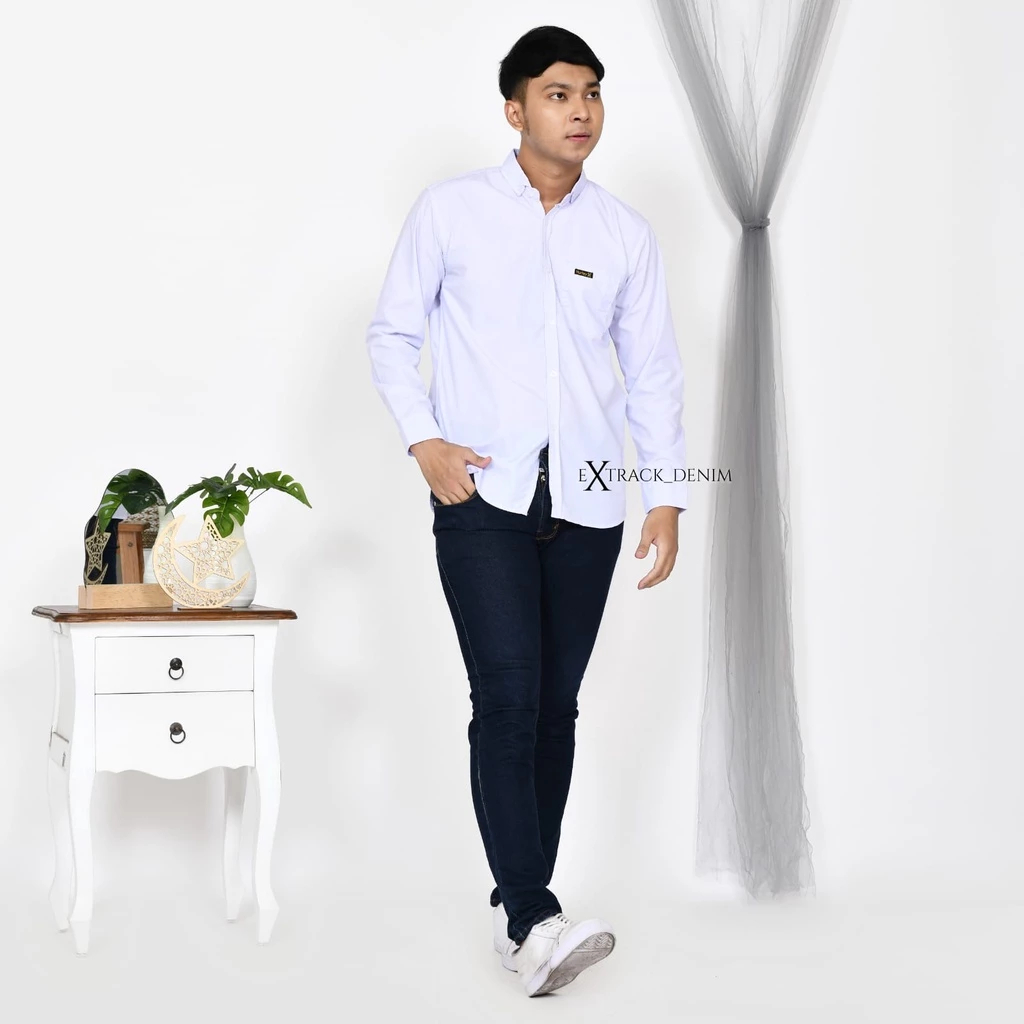 Kemeja Polos Pria Lengan Panjang Formal Kasual Original Baju Kemeja Best Seller