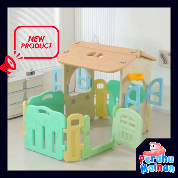 MAINAN RUMAH - RUMAHAN ANAK / PLAYHOUSE PAGAR / PLAYGROUND SET LUCU / PAGAR ANAK