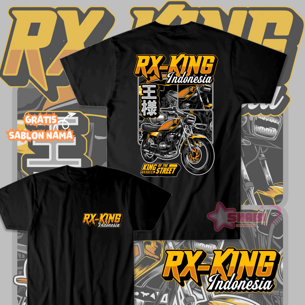 BAJU ANAK MOTOR KARAKTER | YAMAHA RX-KING INDONESIA | LAKI LAKI-PEREMPUAN UNISEX ANAK | Shabirakids