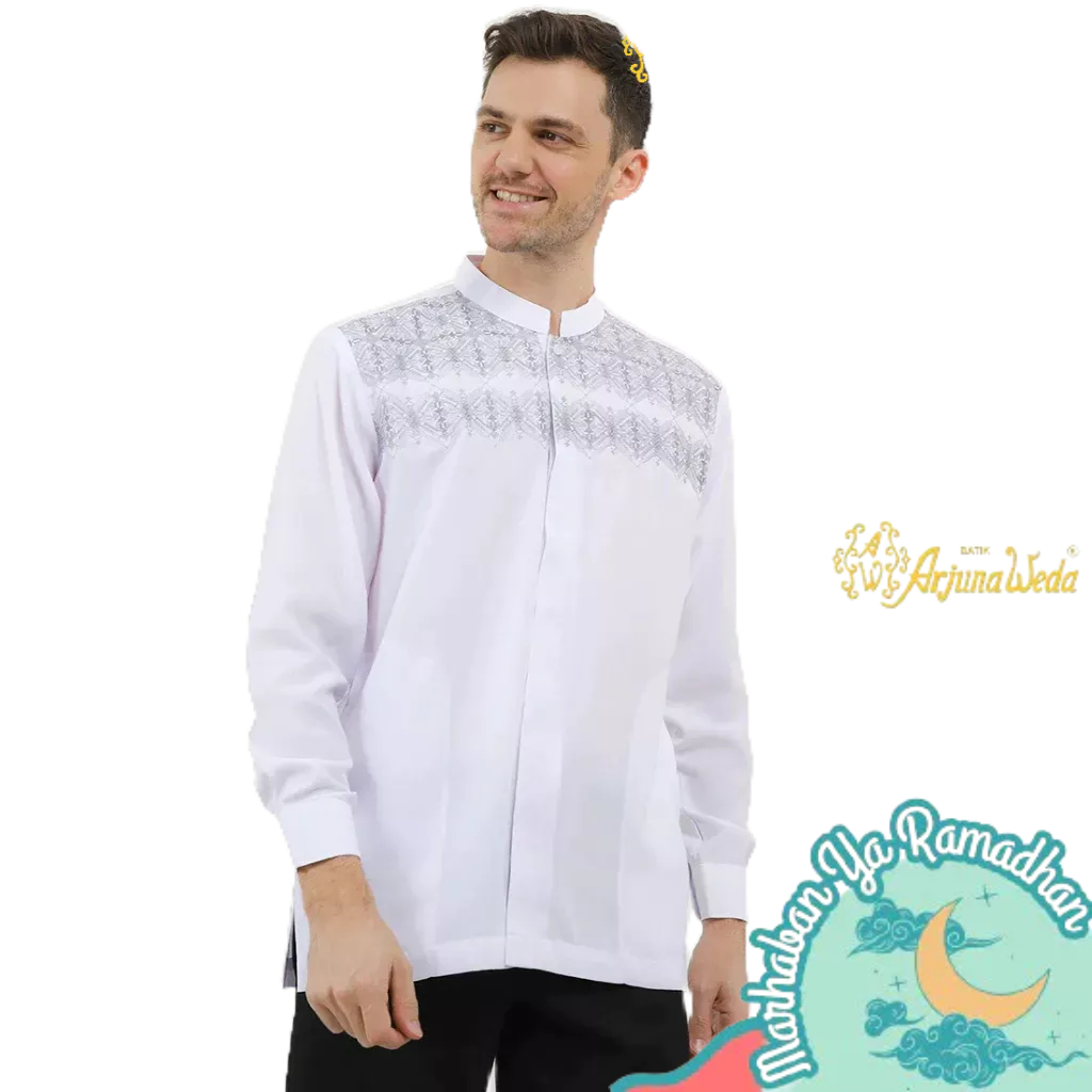 Arjuna Weda Koko Pria Muslim Motif Geometris