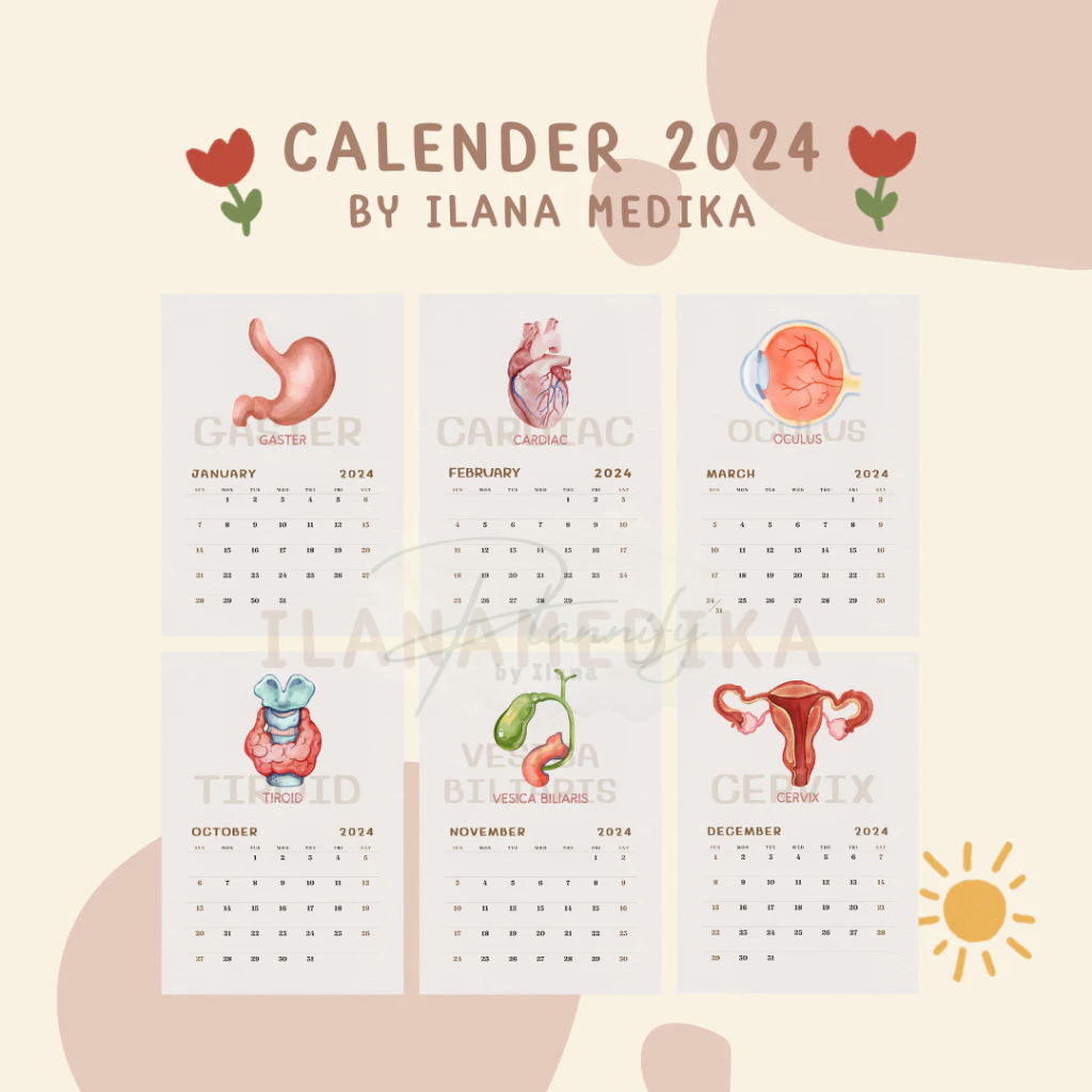 

Loose Leaf Kalender 2024/ Calendar 2024/ Kalender isi binder