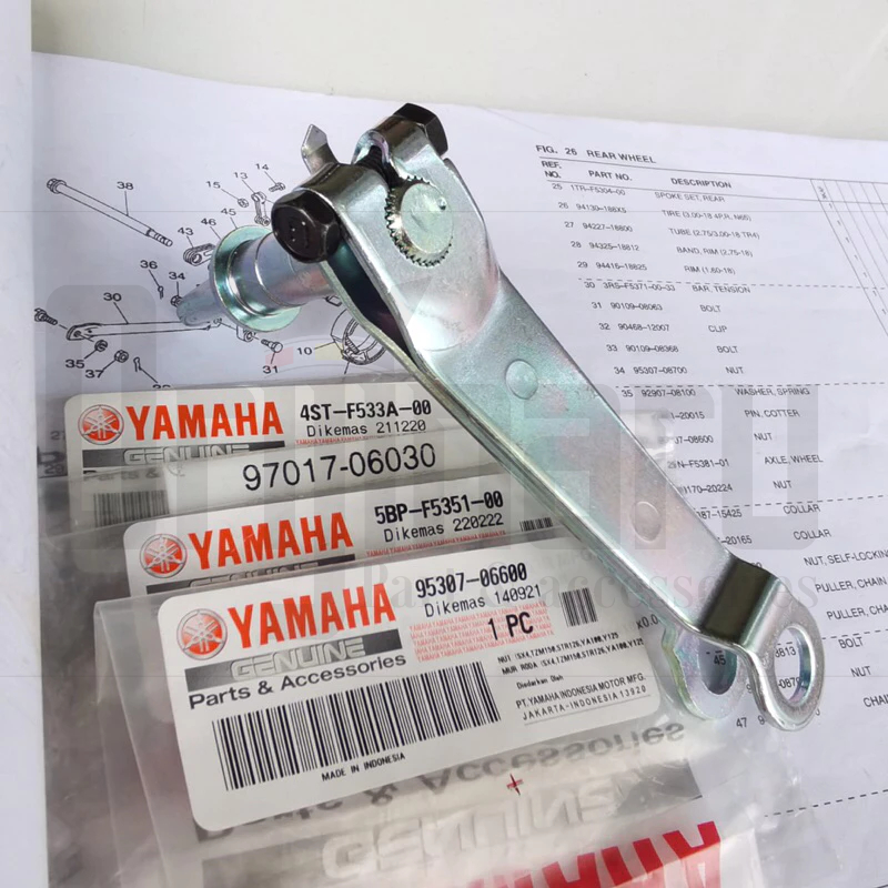 BAUT MUR AS PAHA REM BELAKANG RXKING RX KING RXS RXZ ORIGINAL 3KA-F5355-00 5BP-F5351-00 4ST-F533A-00