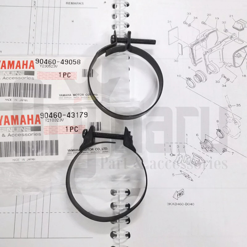 KLEM KLEMAN KARBURATOR RX KING INTAKE / FILTER 90460-49058 43179 43053