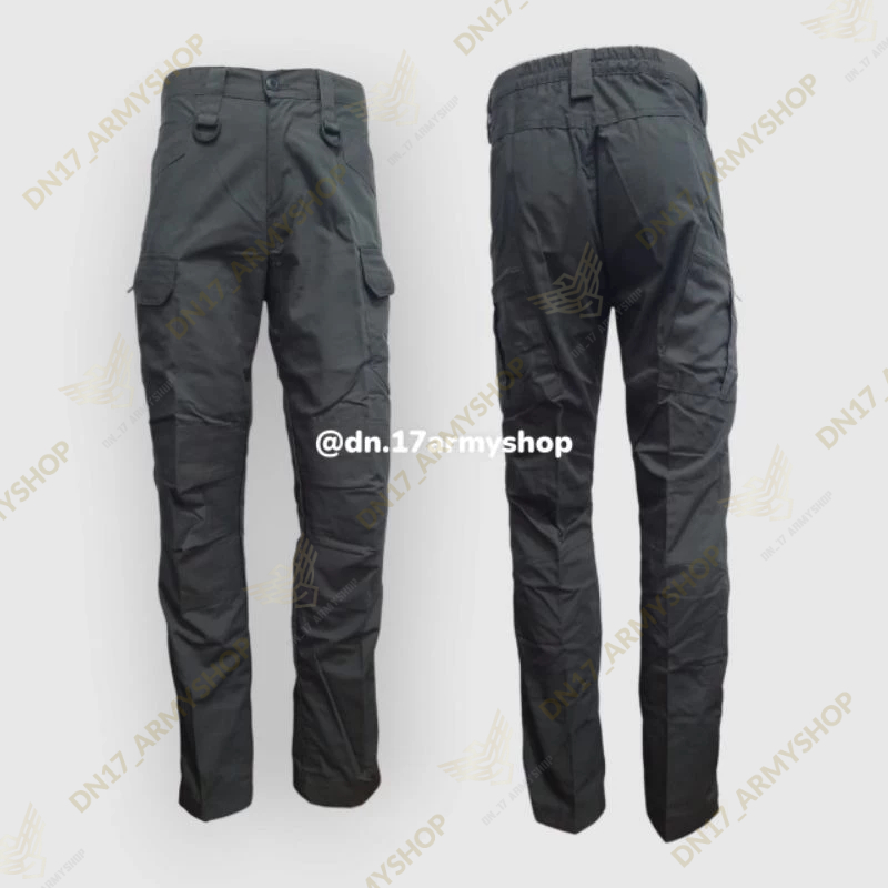 Celana Tactical Abu Tua Pdl Cargo Pria Abu, Hijau, Krem, Hitam Bahan Ripstop Outdoor