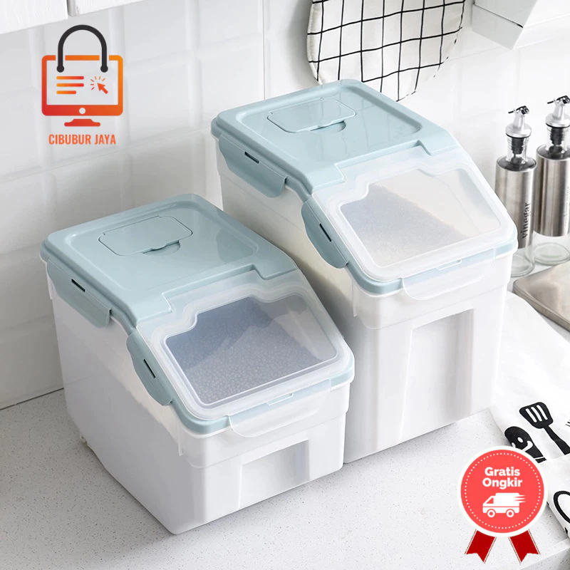 CIBUBUR JAYA GRATIS ONGKIR BALI BEST SELLER TERBARU TEMPAT BERAS PENYIMPANAN MAKANAN PLASTIK WADAH B