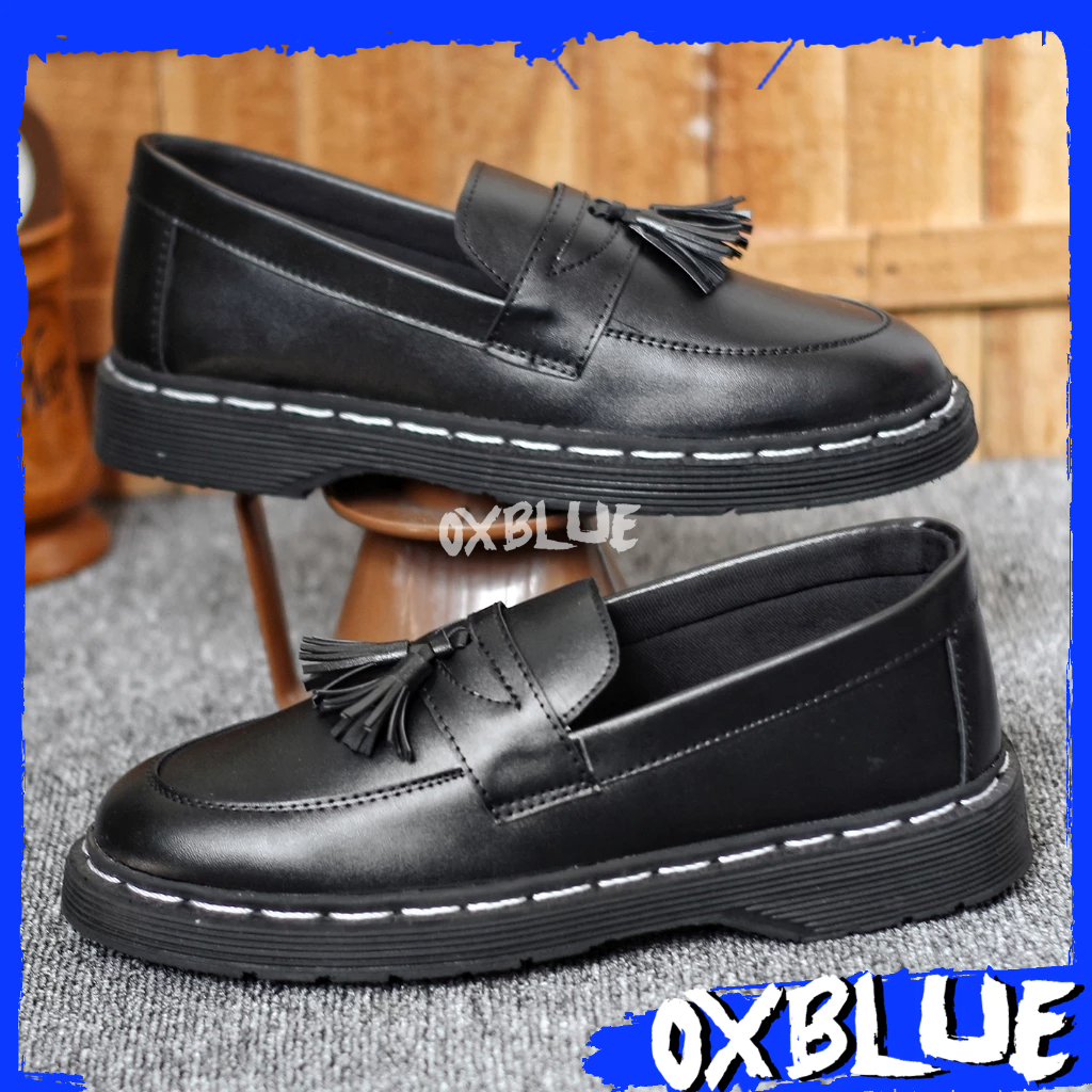 OXBLUE New - Sepatu Loafers Formal Pria Slip On Kat Loafers