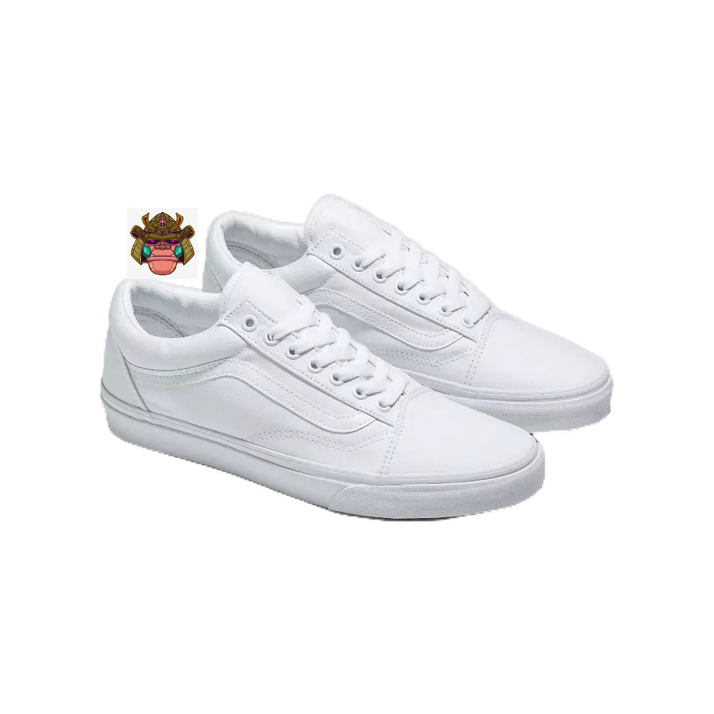 SEPATU PRIA WANITA OLDSKOOL FULL WHITE NBIB PREMIUM SNEAKERS OLDSCHOOL SEPATU PRIA PREMIUM SEPATU WA