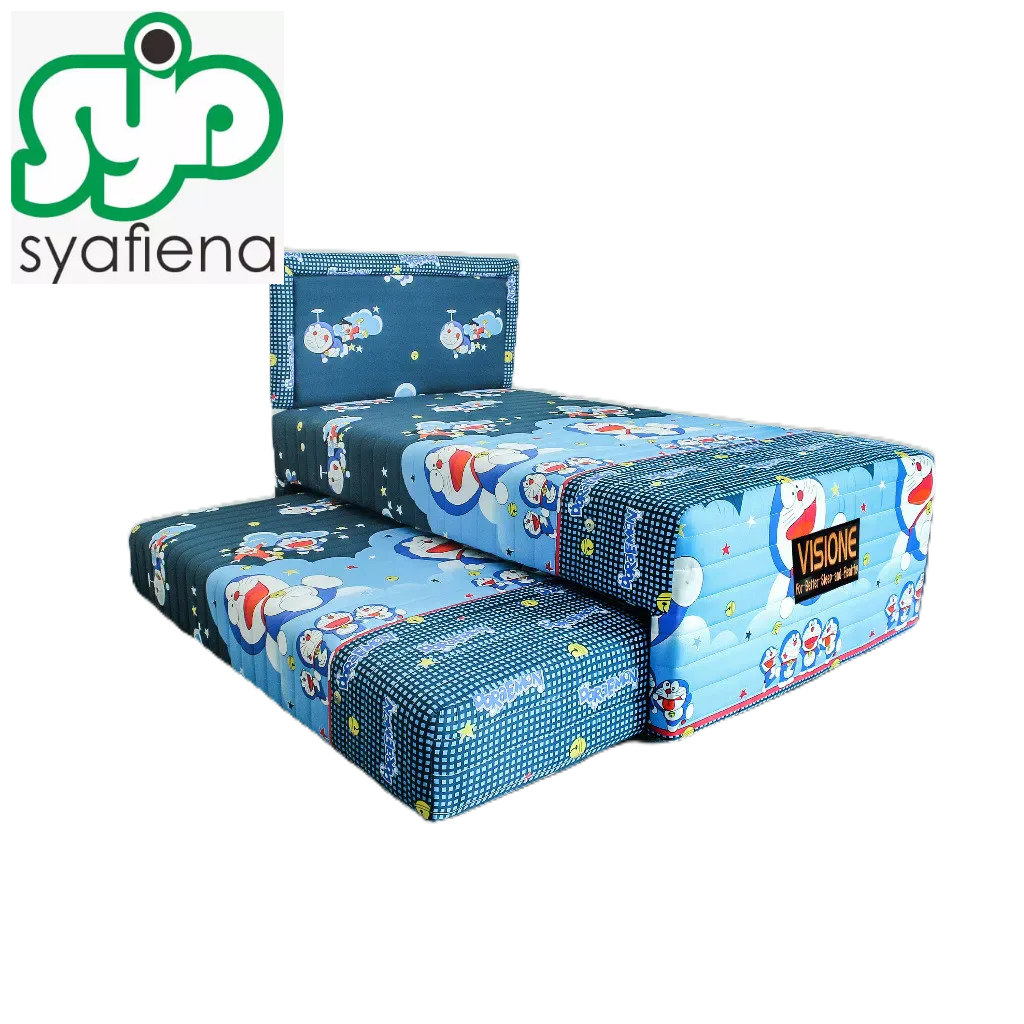 Bed sorong anak two in one manhattan Ms Kids Doraemon kasur anak springbed sorong 2 in 1 bed sorong 