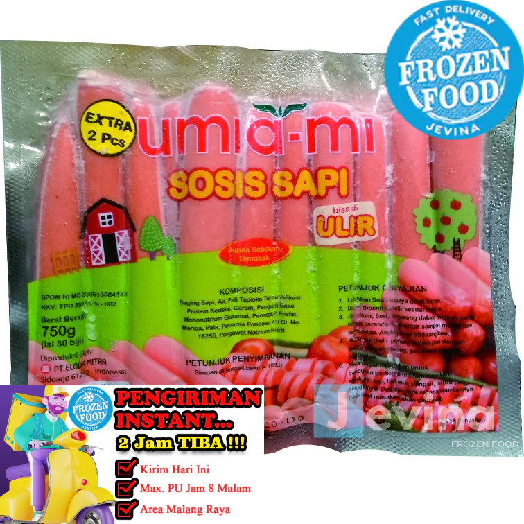 

Umiami Sosis Sapi Ulir 750g Isi 32