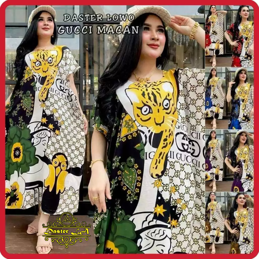 Daster LOWO GUCCI MACAN LD 120 / Daster Kelelawar / Daster Kalong / Daster Lowo Bumil Busui Kekinian