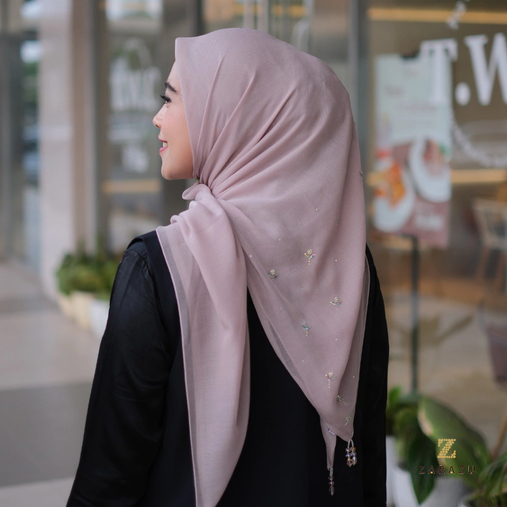 Zaskia Scarves - Vivi Donna Scarf Paris Japan Crystal Premium [Pastel Series]