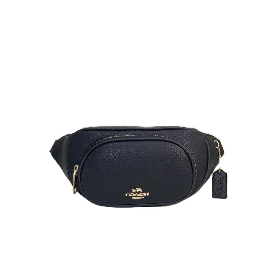 Tas Branded  Waistbag Court Leather Black Original Tas Branded Selempang Pinggang Bahu Slingbag Slin