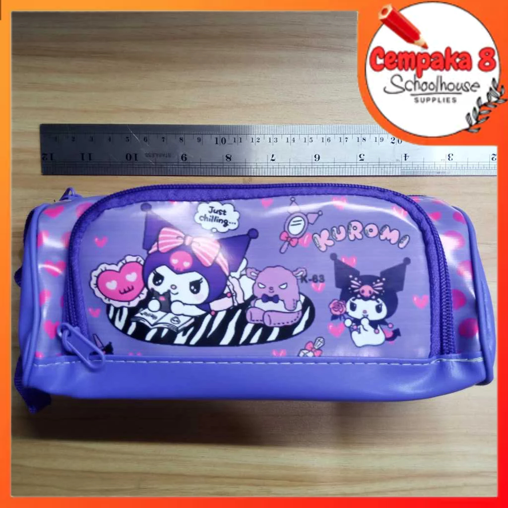 

Kotak Pensil K-63 Motif Sanrio Kuromi Cinnamorol Melody Resleting Double Ganda Keren Imut Cute Kekinian - SEV0194