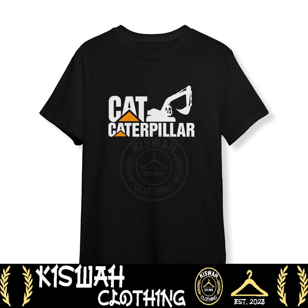 Kaos Tshirt Caterpillar Excavator Vector Baju Distro