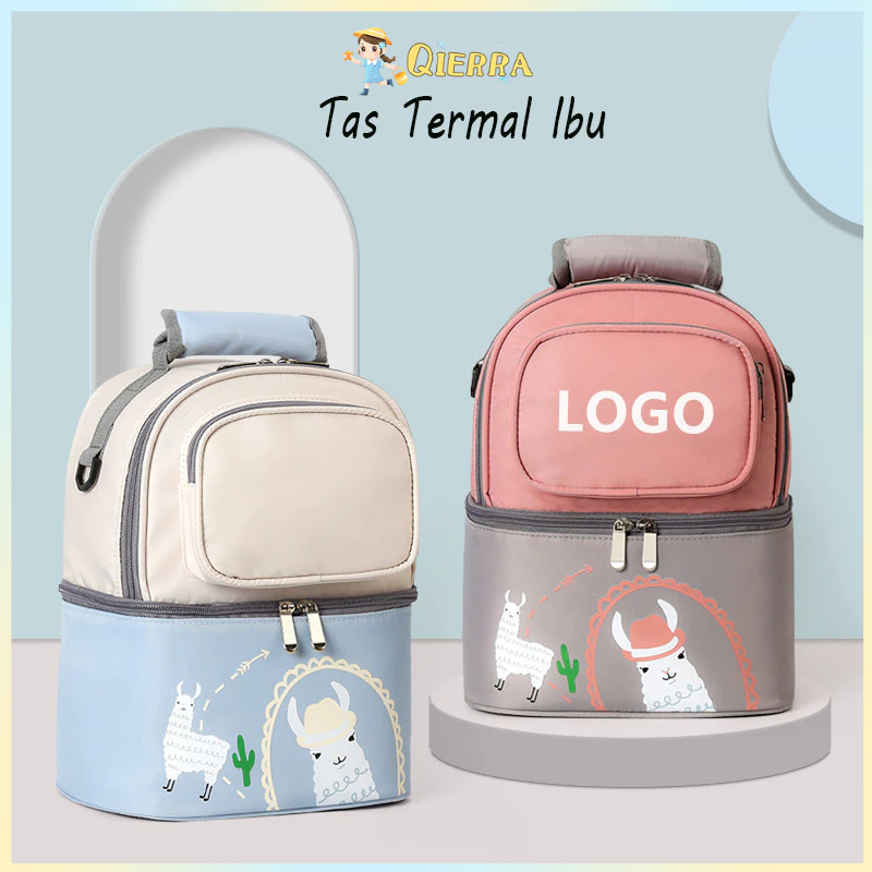 Qierra tas ransel bayi multifungsi Tas Perlengkapan Bayi tas botol susu bayi